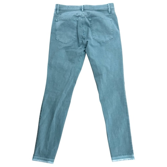 LOFT Size 26/2 Dusty Teal Modern Skinny Mid-Rise 5 Pocket Jeans NWOT - Picture 2 of 7